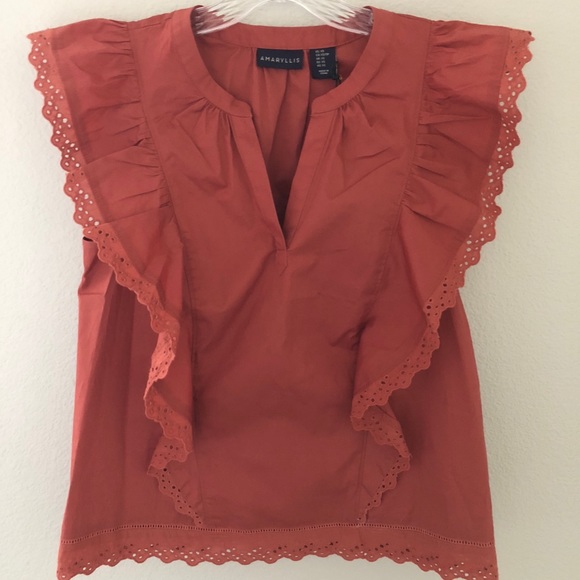 NWT Anthropologie Amaryllis Eyelet Top - Picture 4 of 6